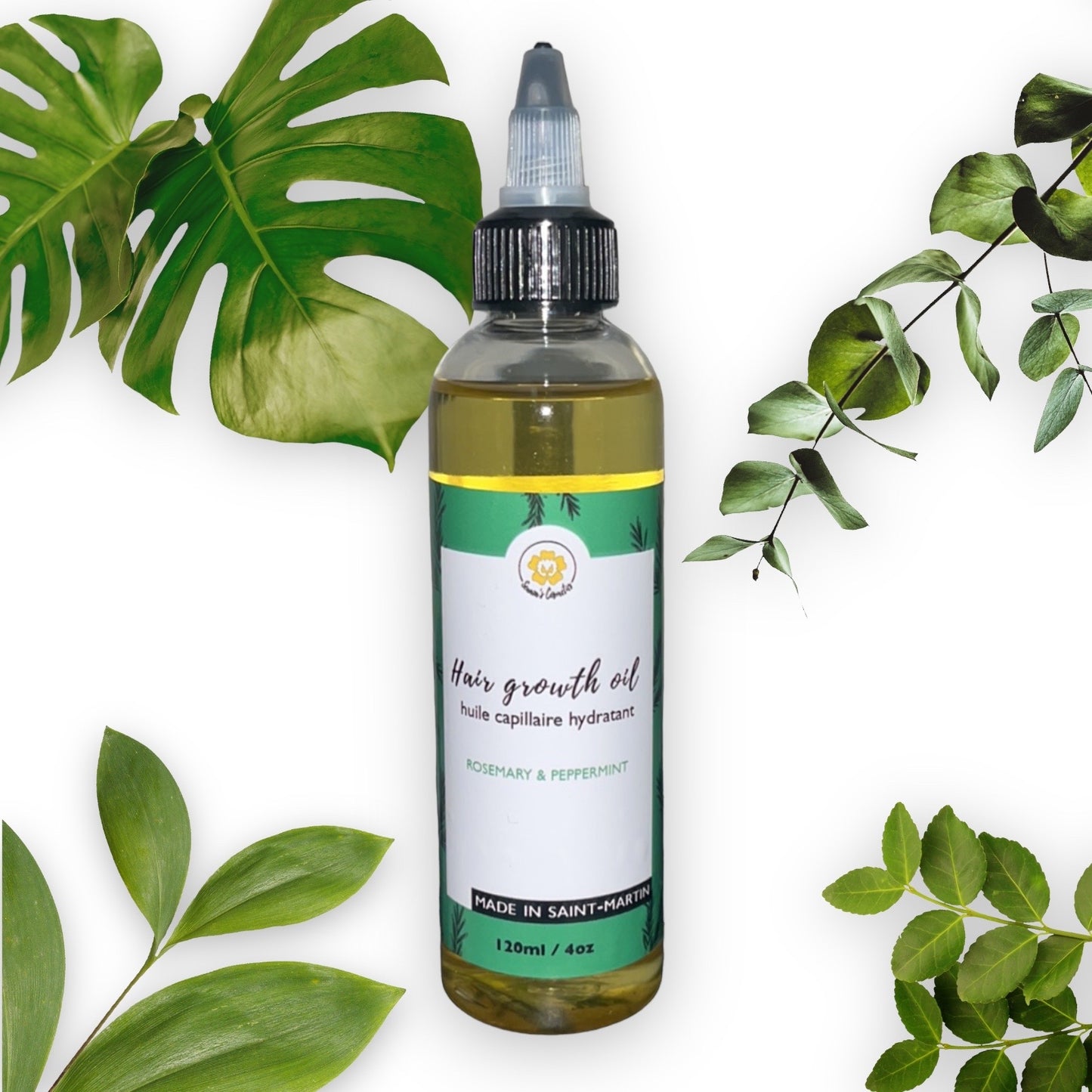 Rosemary & peppermint hair growth oil size 4oz