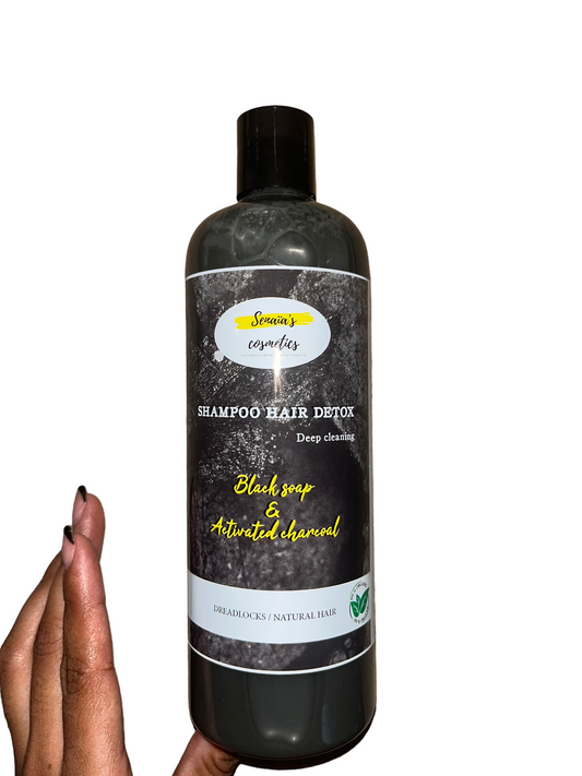 Black soap & charcoal shampoo 16oz